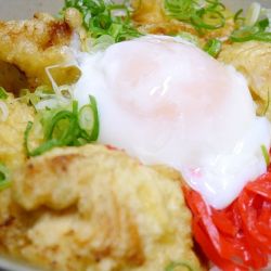 とり天vsからあげ食べ比べ丼