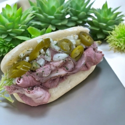 馬肉のローストサンド