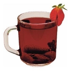 いちごの果肉入りグリューワイン