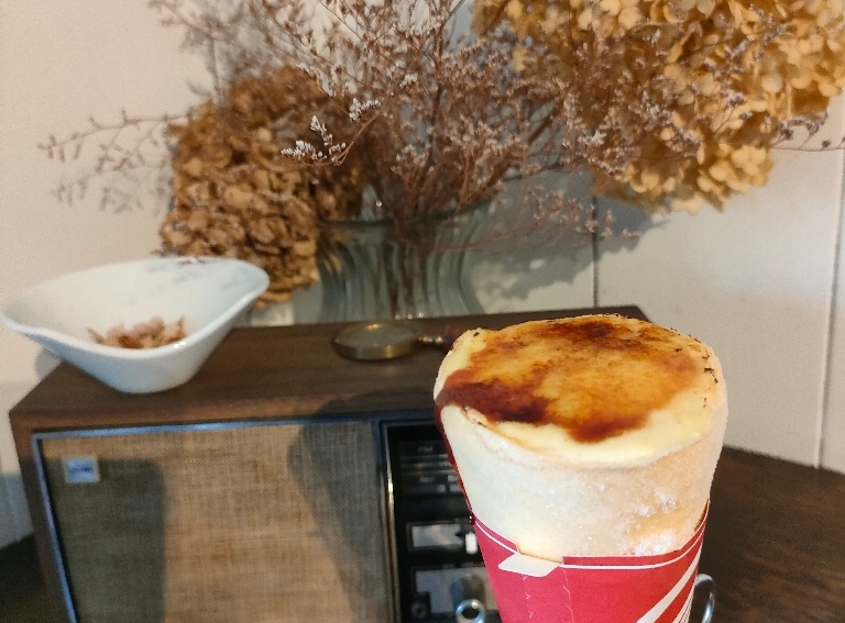 クレームブリュレクレープアイス