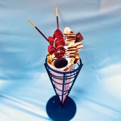 チョコバナナベリーバブルワッフル