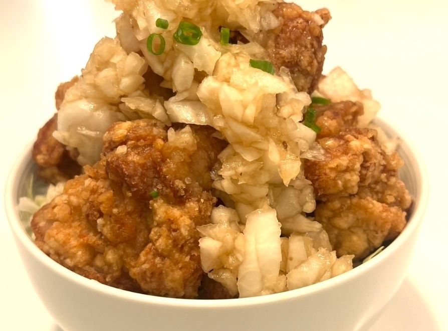 旨み滲み出る酒粕ジューシー唐揚げ丼(みぞれおろし)