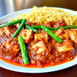 麻婆あんかけ麺 (かぐら南蛮入り)