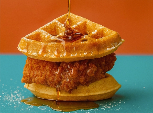 WAFFLECHICKEN（メープル、チーズ、ハラペーニョ）