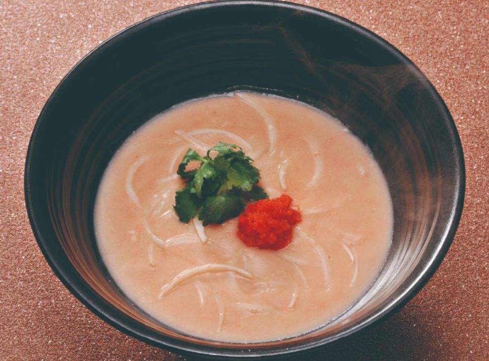 明太子クリームのおうどん