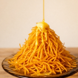 揚げたて芋けんぴバター掛け