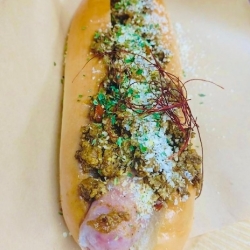 四川風キーマチーズドッグ