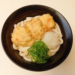 とり天ぶっかけうどん