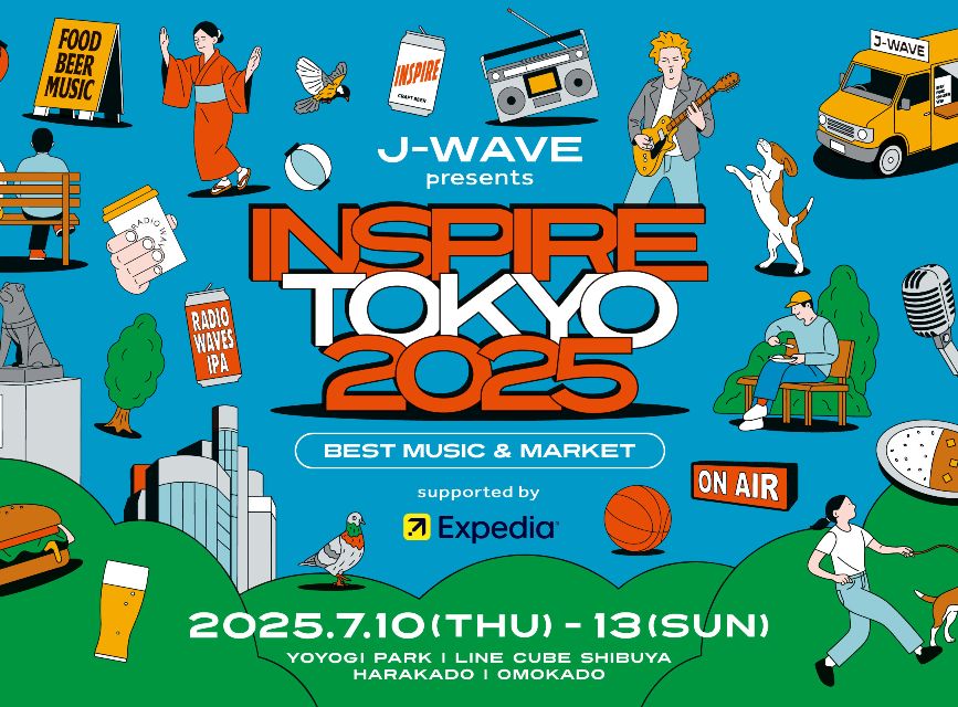 J-WAVE presents INSPIRE TOKYO 2025  supported by Expedia