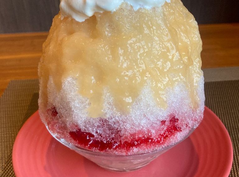 （吉野下市町杉本農園）白桃チーズベリーの氷