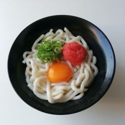 明太釜玉うどん