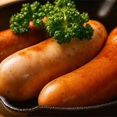 本場サイズのソーセージ3種盛り