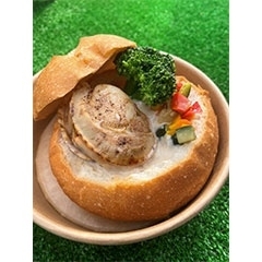 パンdeスープ【クラムチャウダー、ビーフシチュー】