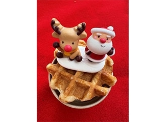クリスマスワッフルココア