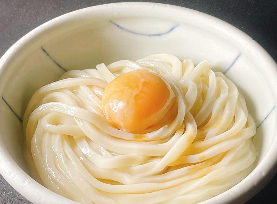 ふわふわ釜玉うどん