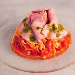冷製パスタ★ローストビーフトマトソース
