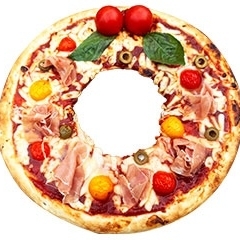 ピザクリスマスリース