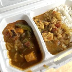 二色カレー