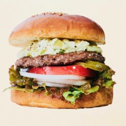 冷やしアボカドサワークリームバーガー