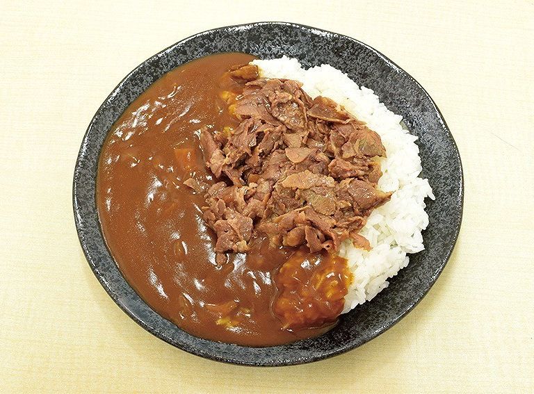 牛たん肉盛りカレー