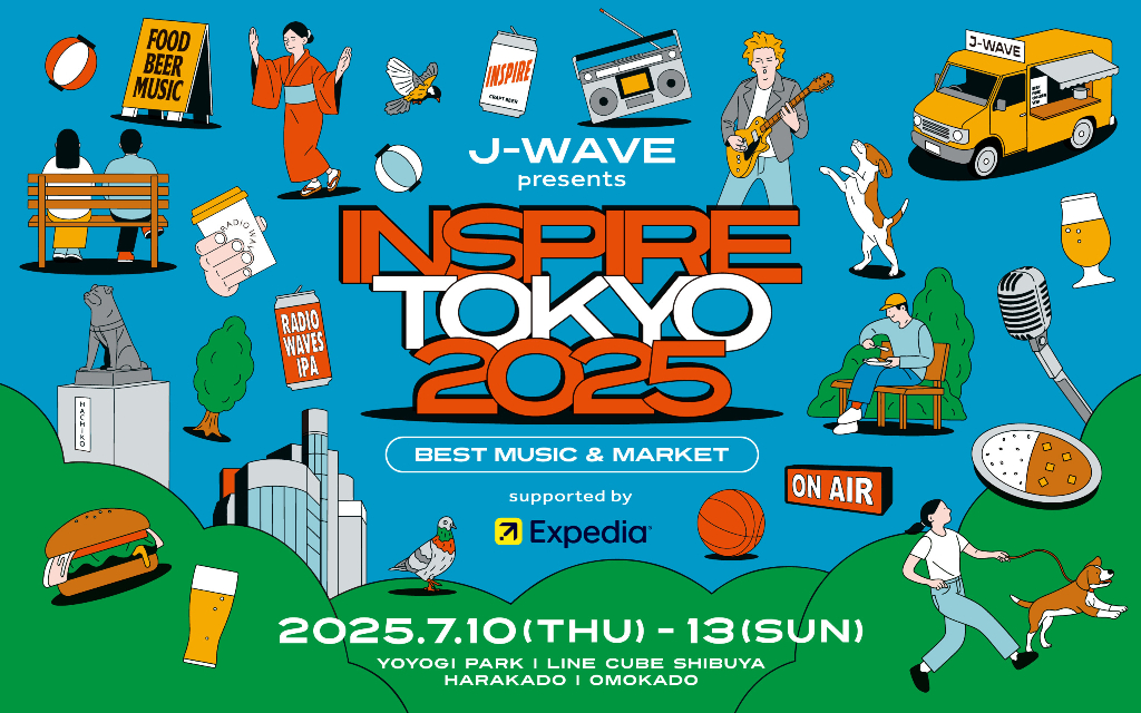J-WAVE presents INSPIRE TOKYO 2025  supported by Expedia